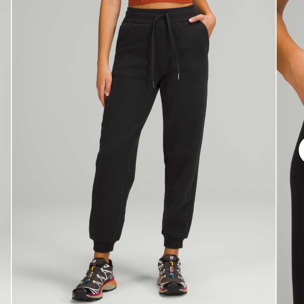 Lululemon Relaxed High Rise Scuba Jogger Black